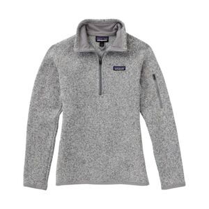 Patagonia Quarter Zip Pullover Better Sweater Fleece Women's sz S in White Birch